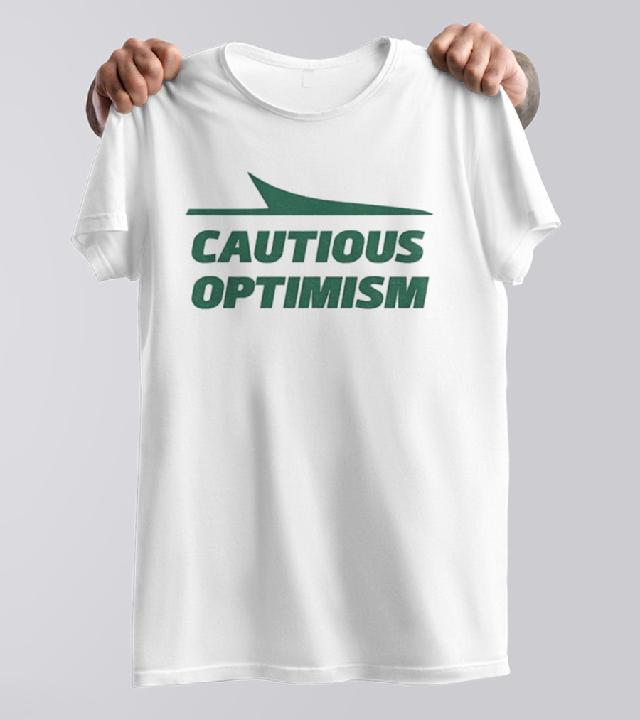 Cautious Optimism New York Jets NFL Football Jets Plane Wing T-Shirt