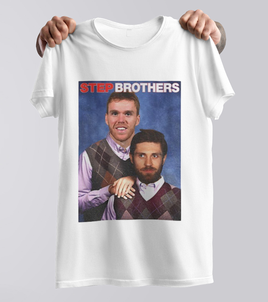 Connor McDavid Leon Draisaitl Step Brothers Funny Meme T-Shirt