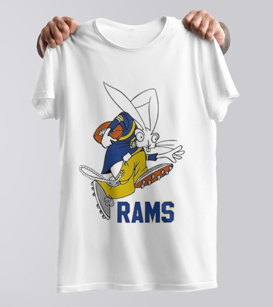 Los Angeles Rams Blink-182 New Year 2026 Celebrating Football Rabbit T-Shirt