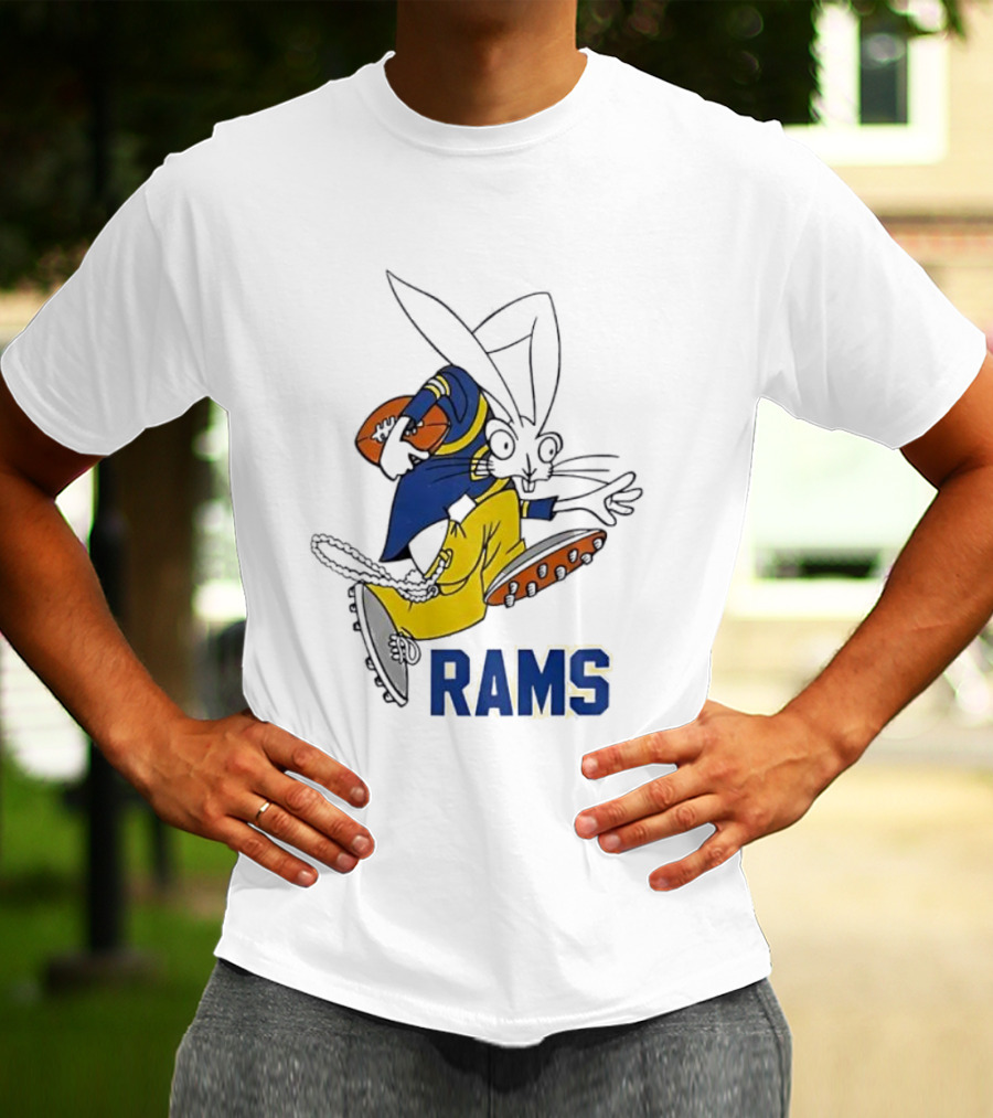 Los Angeles Rams Blink-182 New Year 2026 Celebrating Football Rabbit T-Shirt