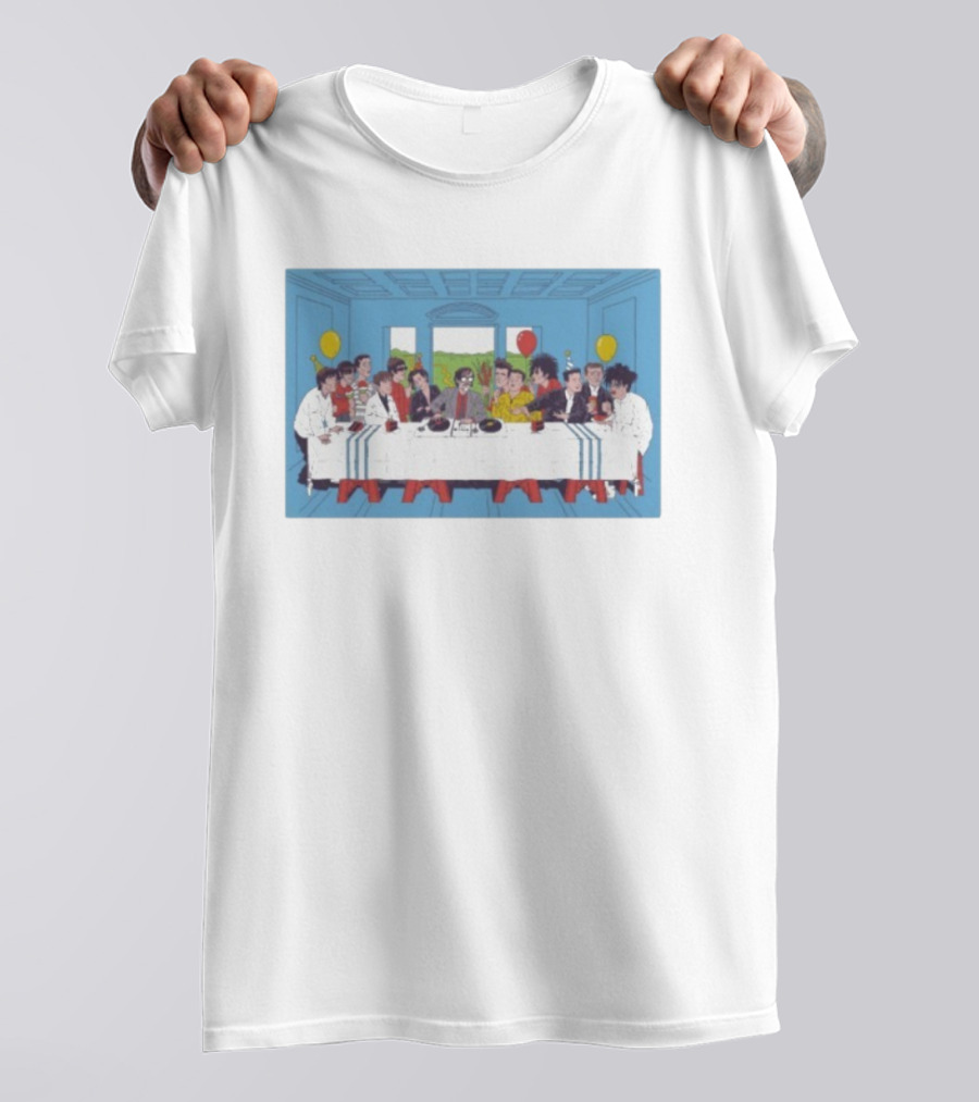 Lukey McGarry Britpop Icons Last Supper Assembly T-Shirt