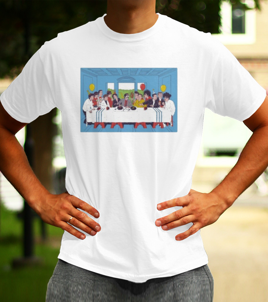 Lukey McGarry Britpop Icons Last Supper Assembly T-Shirt