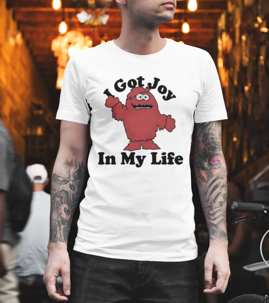 I Got Joy In My Life Red Cartoon Character T-Shirt