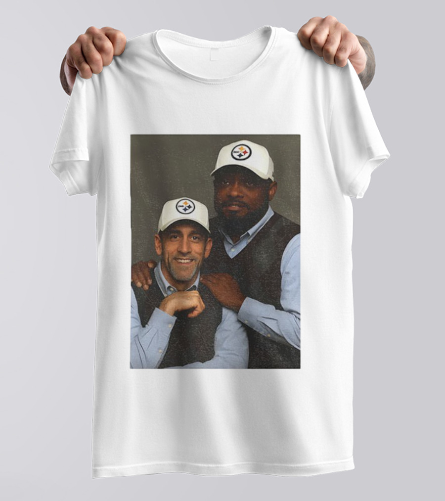 Mike Tomlin Aaron Rodgers Pittsburgh Steelers Step Brothers NFL Comedy Crossover T-Shirt