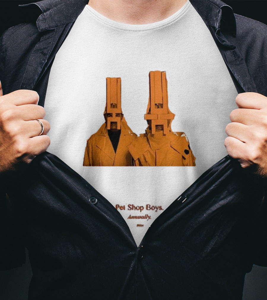 Pet Shop Boys Annually 2024 Orange Costume Duo T-Shirt