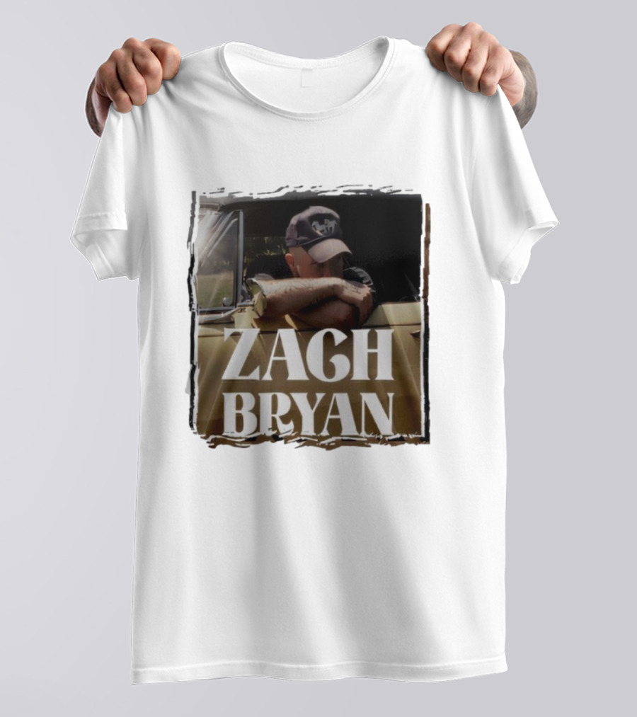 Zach Bryan With Heaven On Tour 2025 Country Folk Music Concert Truck Art T-Shirt
