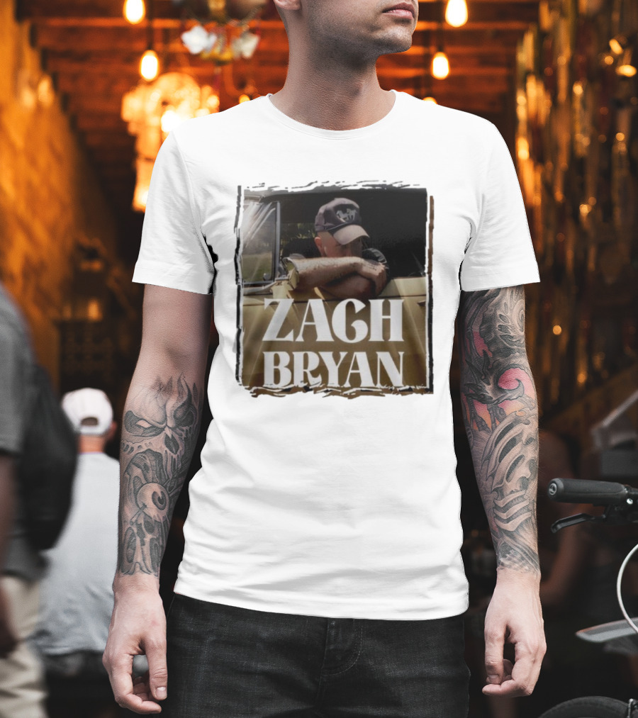 Zach Bryan With Heaven On Tour 2025 Country Folk Music Concert Truck Art T-Shirt