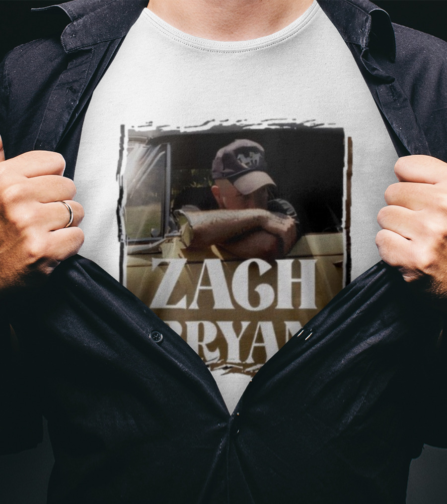 Zach Bryan With Heaven On Tour 2025 Country Folk Music Concert Truck Art T-Shirt