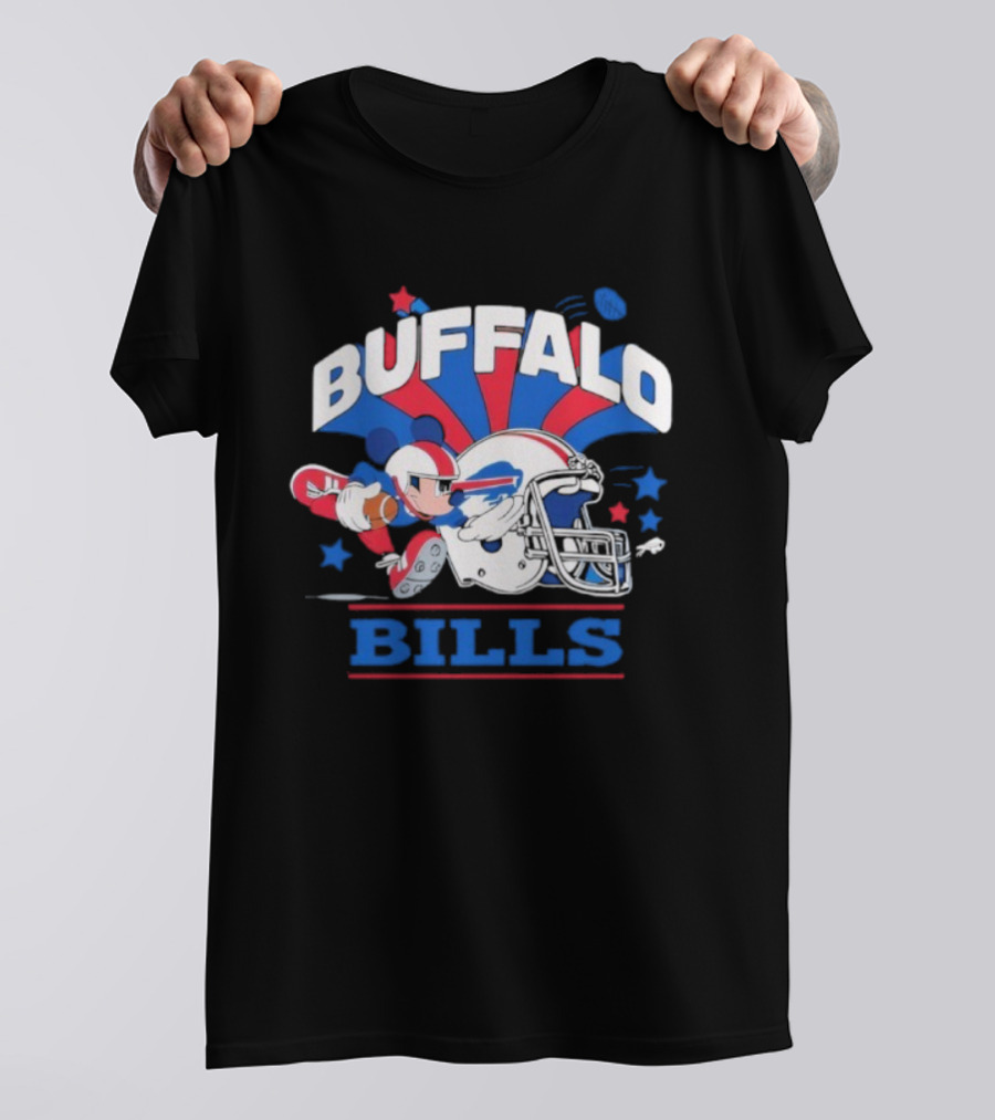 Buffalo Bills Mickey Mouse Football Team Fan Apparel T-Shirt