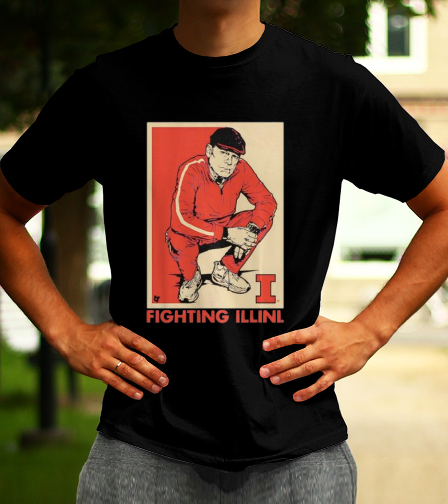 Fighting Illini Track Suit Illinois Basketball Coach Underwood T-Shirt