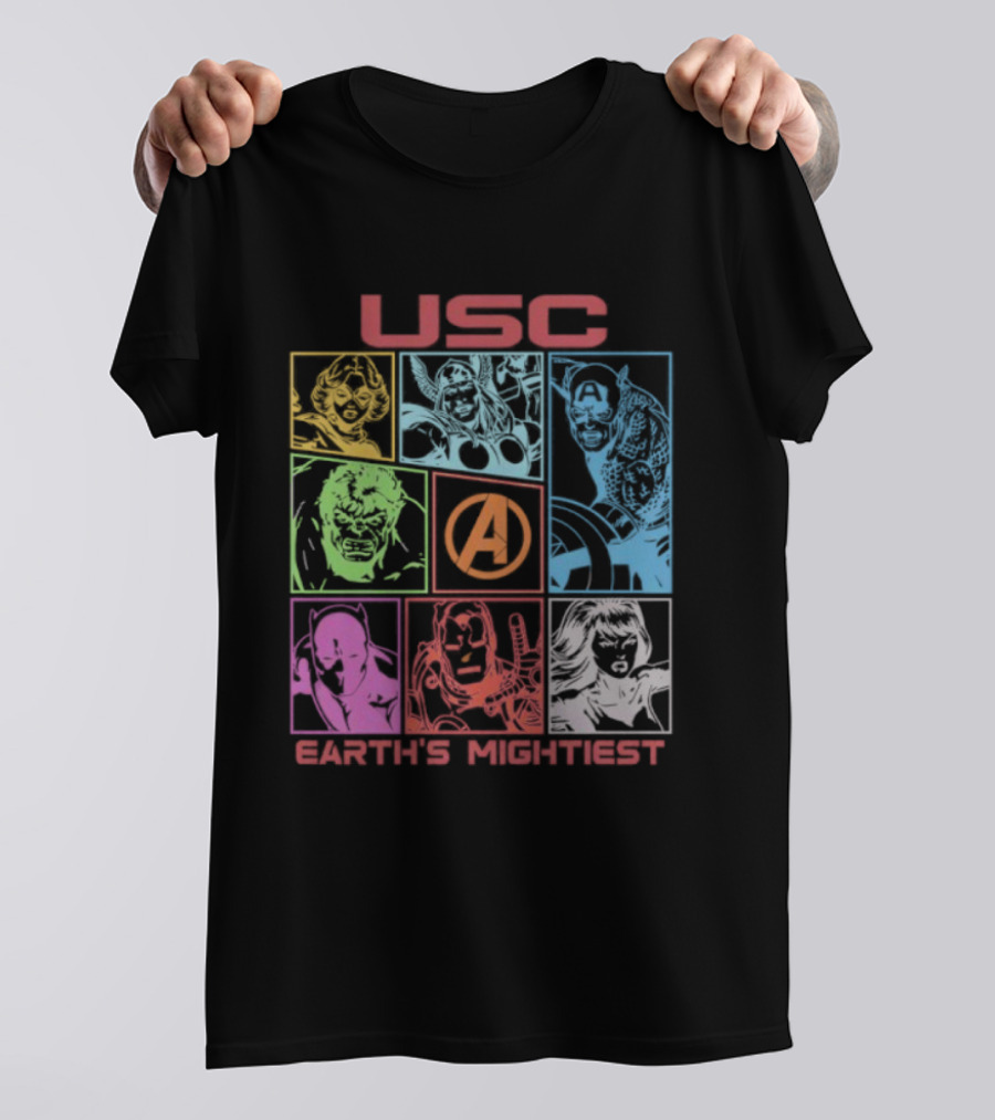 USC Trojans Marvel Avengers Earth's Mightiest Heroes T-Shirt