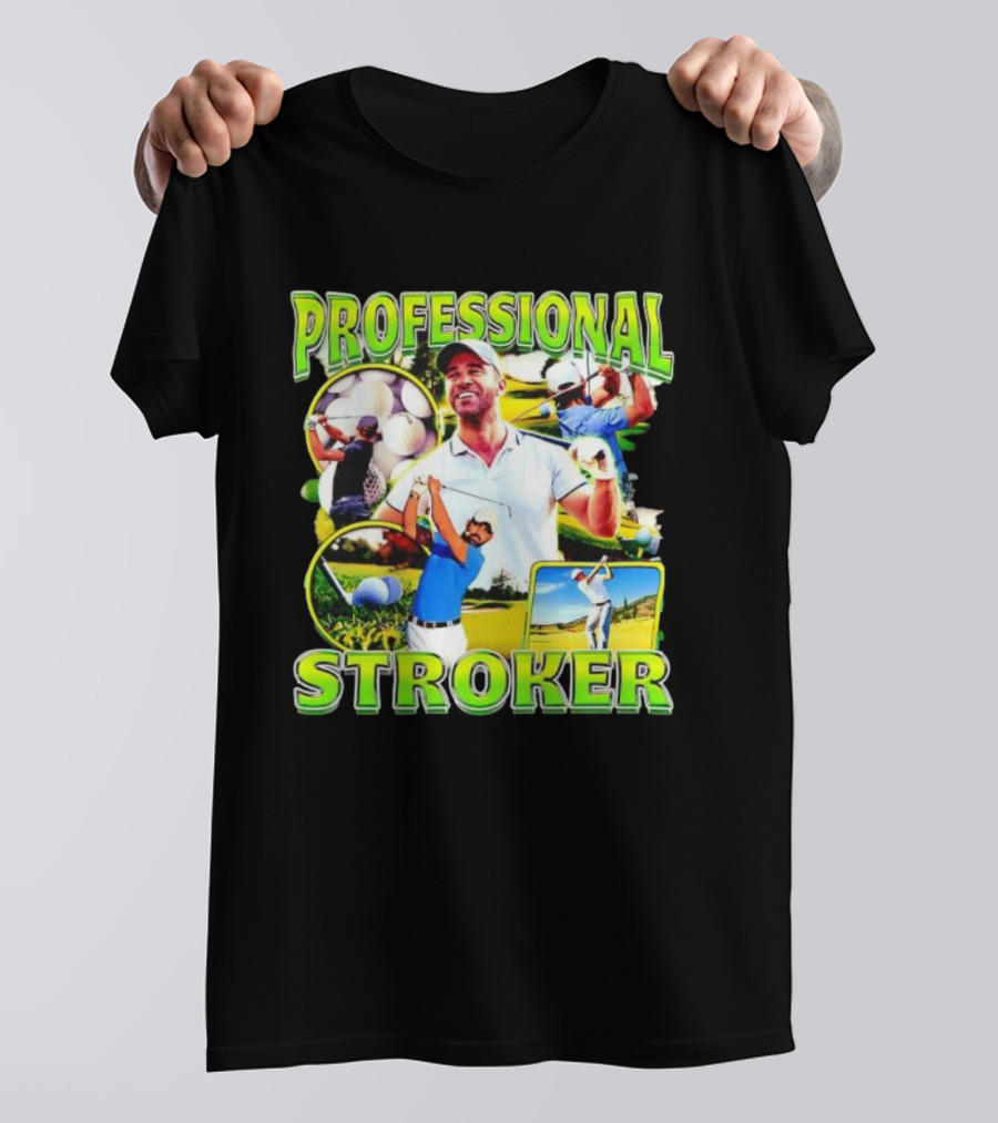 Professional Stroker Golf Enthusiast Man Player Scene T-Shirt