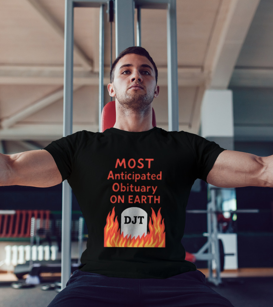 Most Anticipated Obituary DJT Tombstone Flames T-Shirt