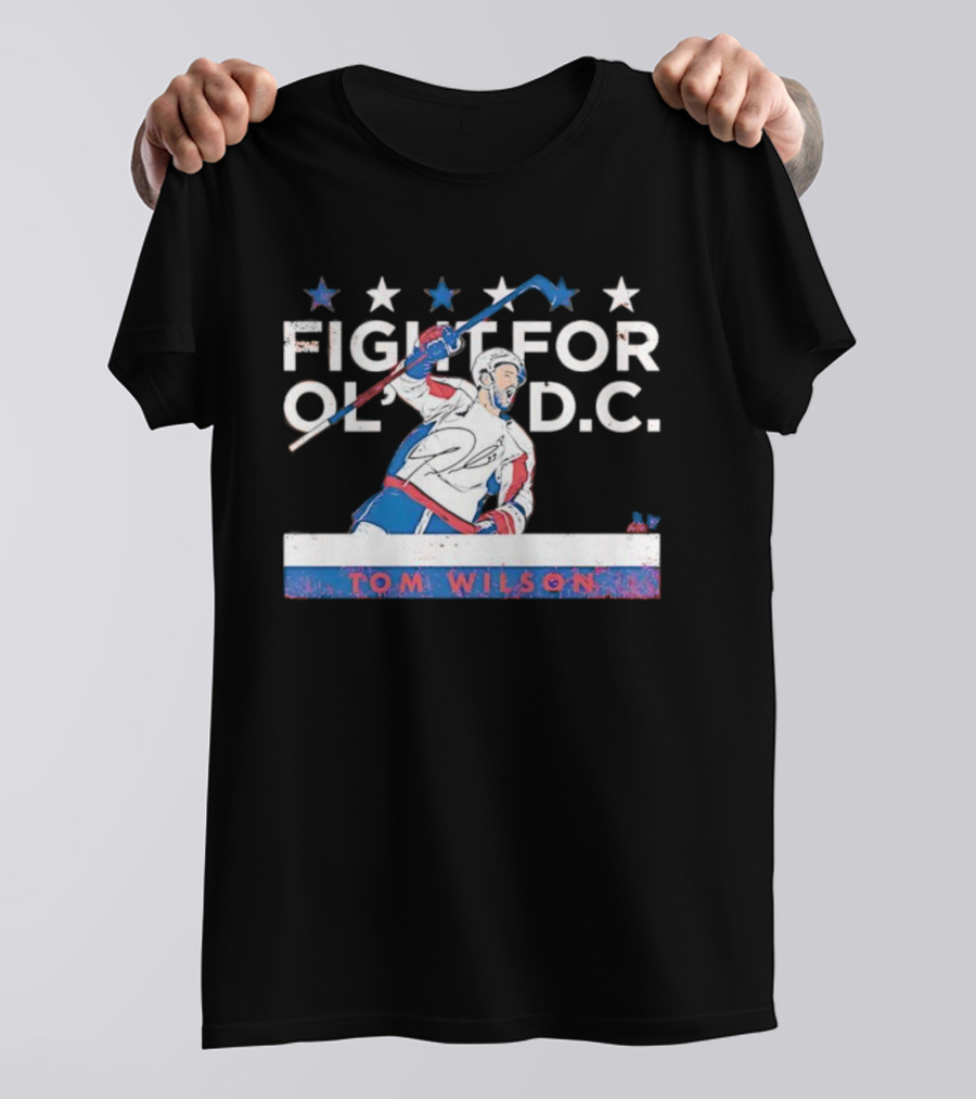 Tom Wilson Fight For Old DC Washington Capitals Hockey Stars T-Shirt