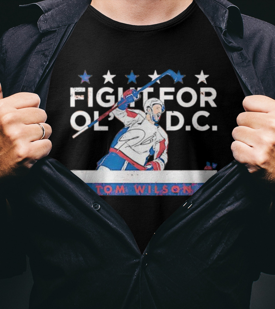 Tom Wilson Fight For Old DC Washington Capitals Hockey Stars T-Shirt