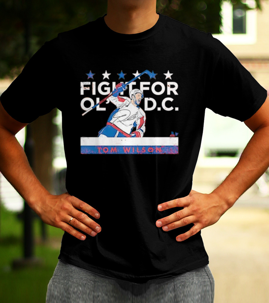 Tom Wilson Fight For Old DC Washington Capitals Hockey Stars T-Shirt