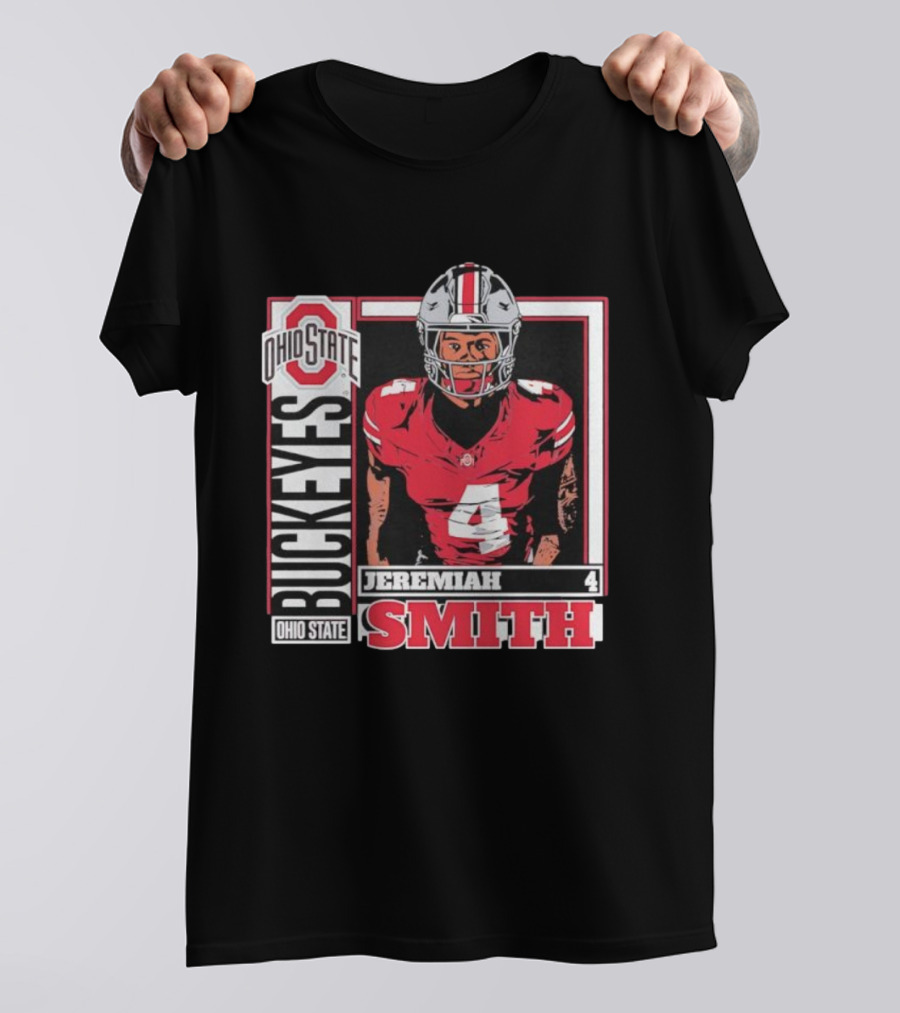 Ohio State Buckeyes Football Retro Jeremiah Smith 4 T-Shirt