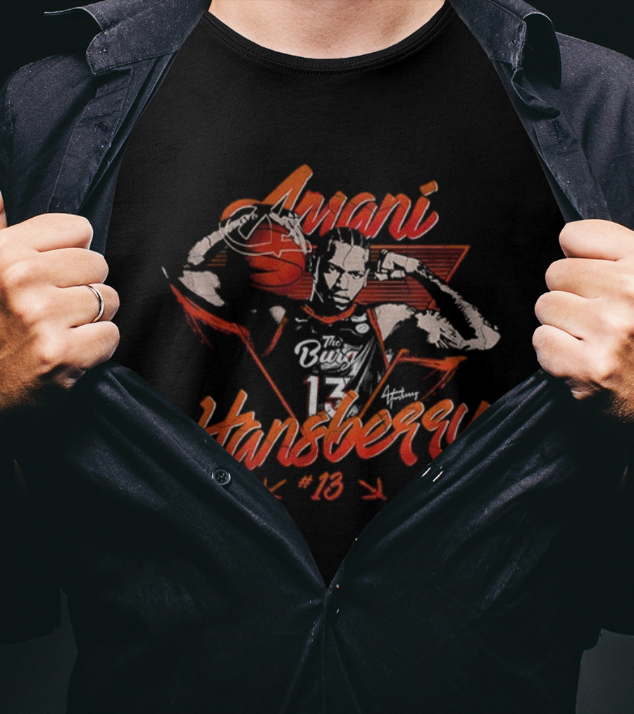 Amani Hansberry Virginia Tech Hokies Basketball 13 Vintage Retro Sports Graphic T-Shirt