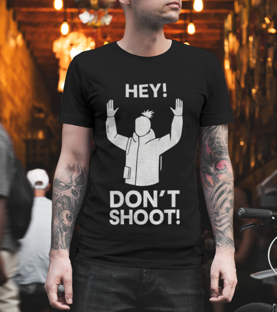 ARC Raiders Hey Don't Shoot Hands Up Gesture T-Shirt