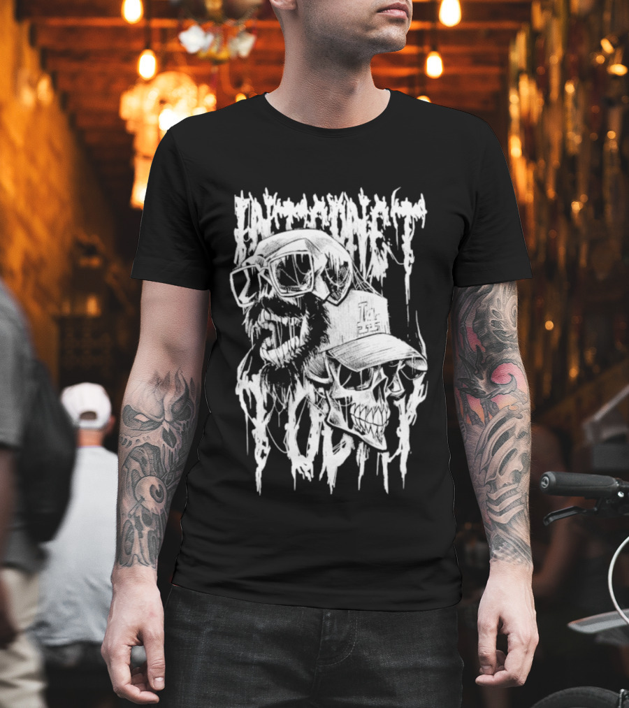 Internet Today Skully Dripping Skull Graphic T-Shirt
