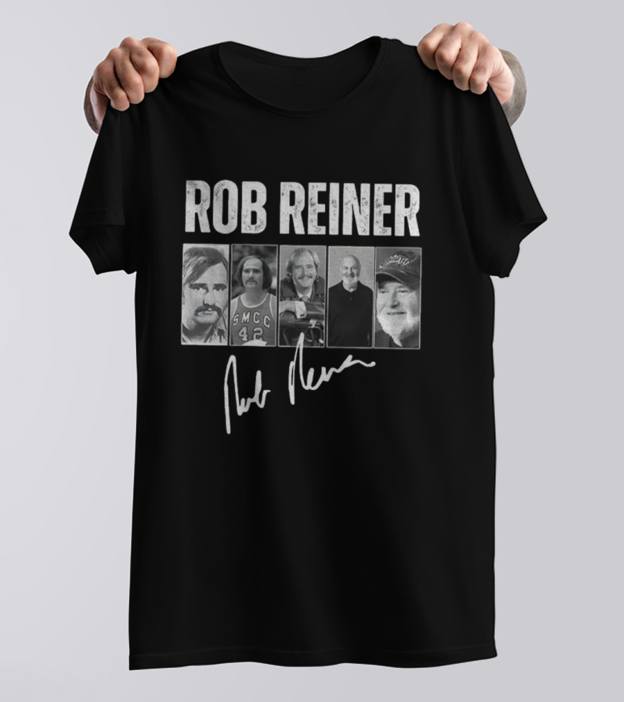 Rob Reiner 1947-2025 Signature Tribute Vintage Photos T-Shirt