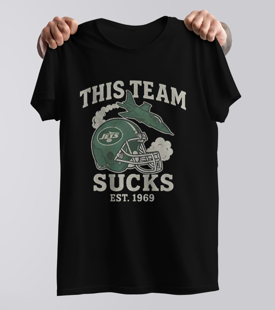 New York Jets This Team Sucks Helmet Jet Est. 1969 T-Shirt