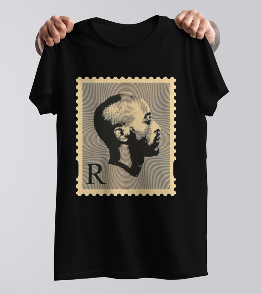 Rakim R Stamp Hip-Hop Retro Portrait Design T-Shirt