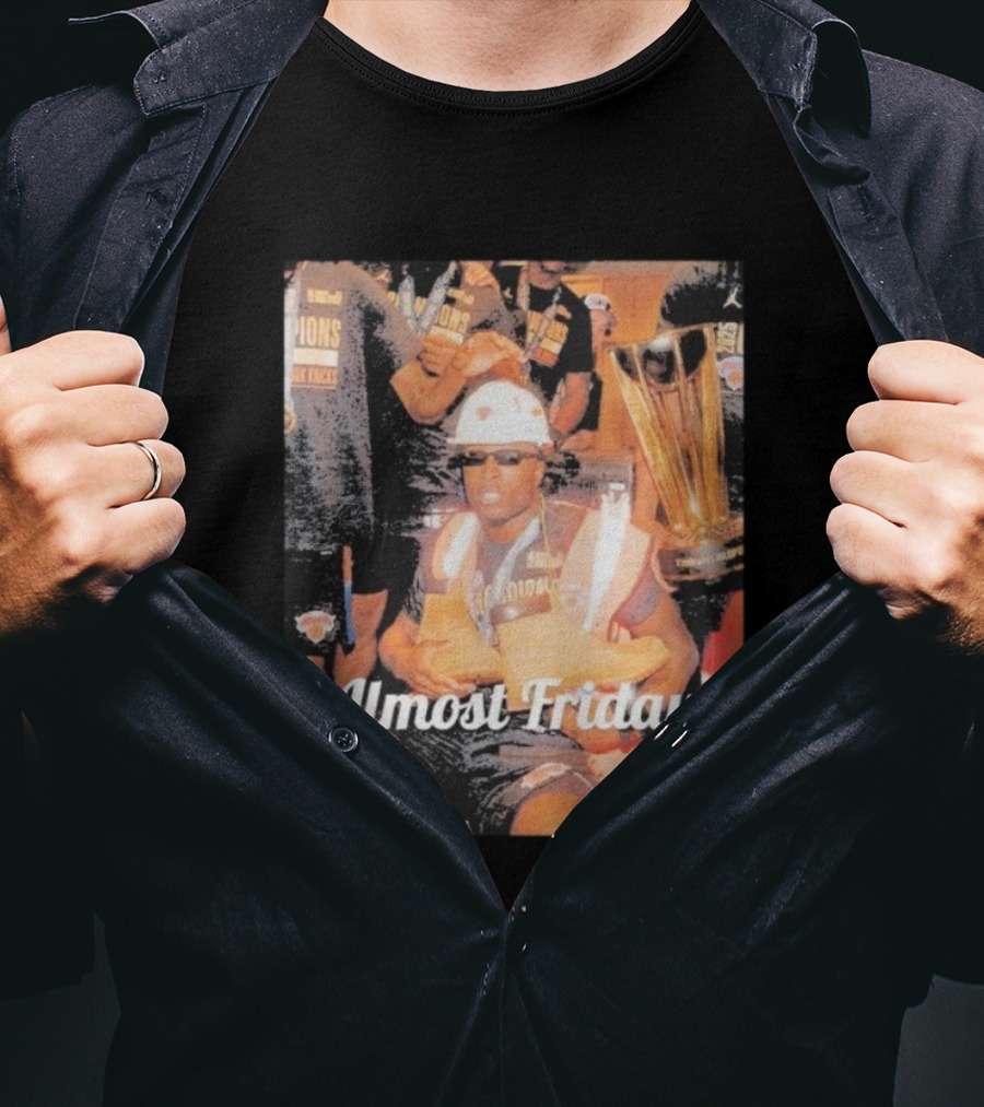 Almost Friday New York Knicks Champions Timbs Trophy T-Shirt