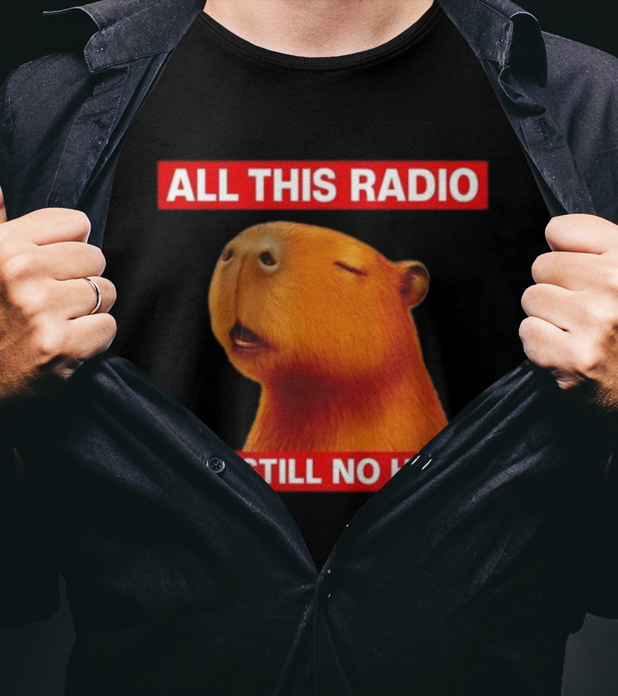 ALL THIS RADIO BUT STILL NO HEAD CAPYBARA T-Shirt