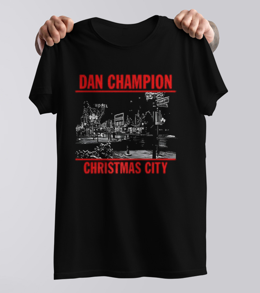 Dan Champion Christmas City Iconic Festive Scene T-Shirt