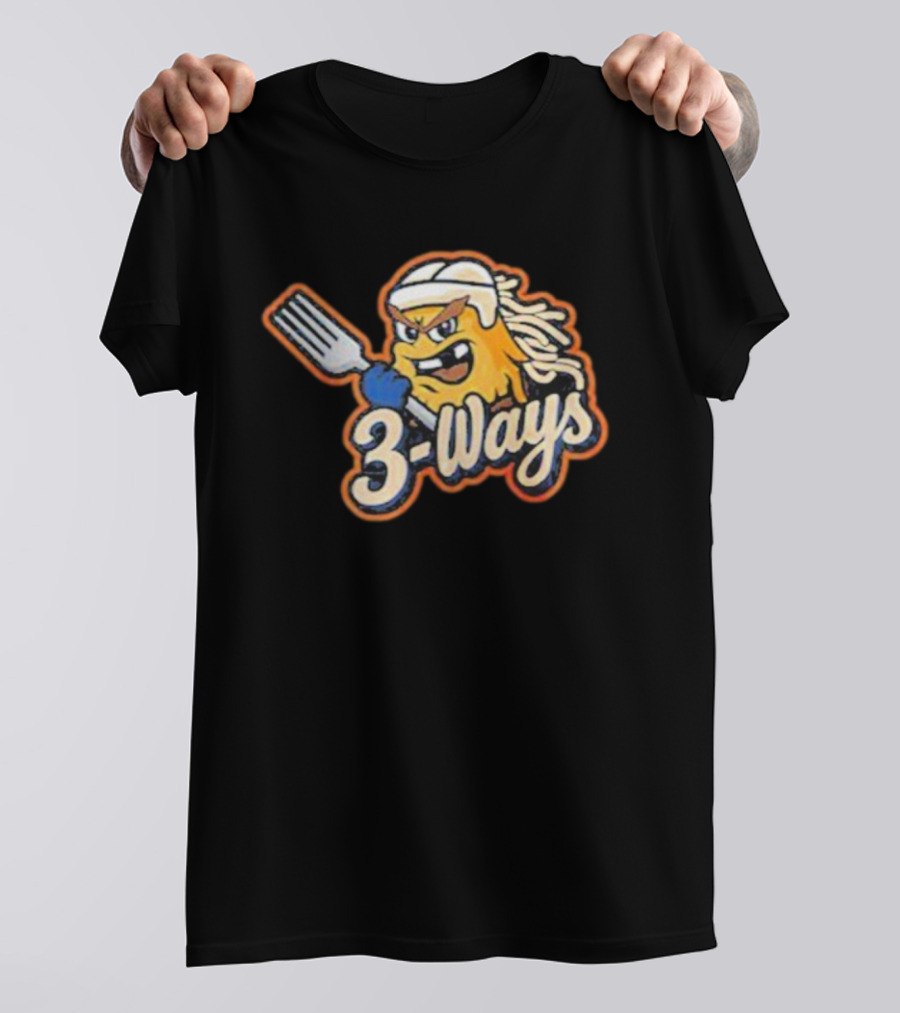 Cincinnati Cyclones 3 Ways Mascot Fork Design T-Shirt