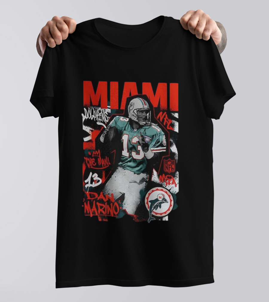Miami Dolphins NFL Dan Marino The Man 13 T-Shirt