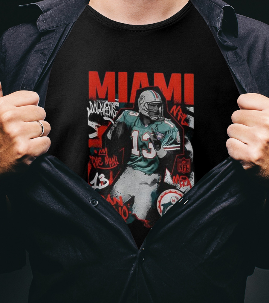 Miami Dolphins NFL Dan Marino The Man 13 T-Shirt