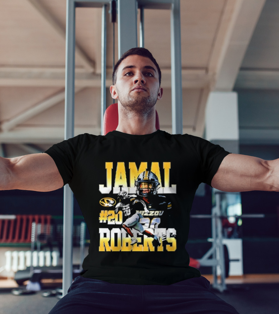 Jamals Roberts #20 Mizzou Tigers NIL Player T-Shirt