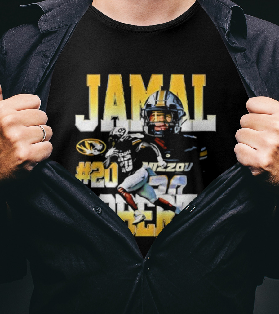 Jamals Roberts #20 Mizzou Tigers NIL Player T-Shirt