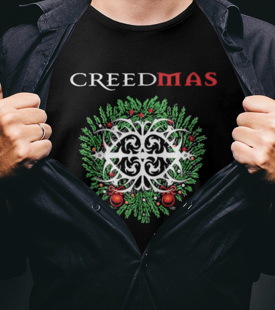 Creedmas 2025 Christmas Holiday Wreath Final Shows December T-Shirt