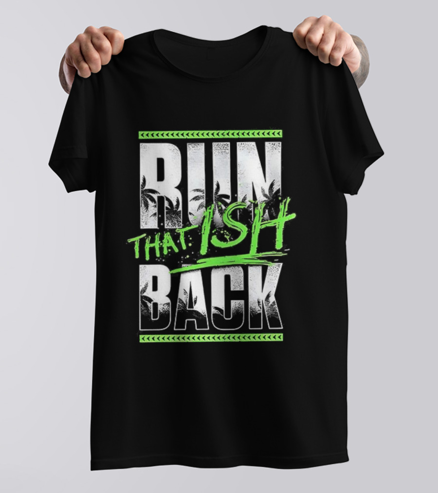 Jey Uso Run That Ish Back RIIN BACK Text Design T-Shirt