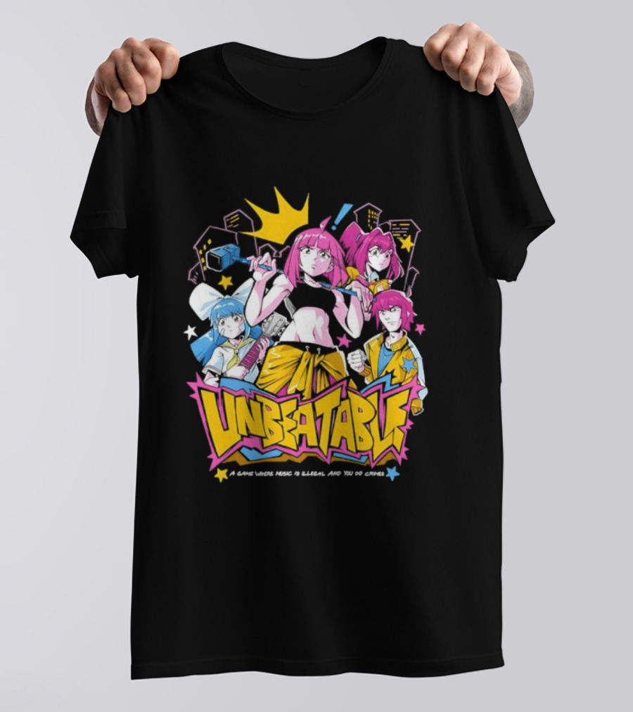 Unbeatable Rhythm Game A World Where Music Is Illegal T-Shirt