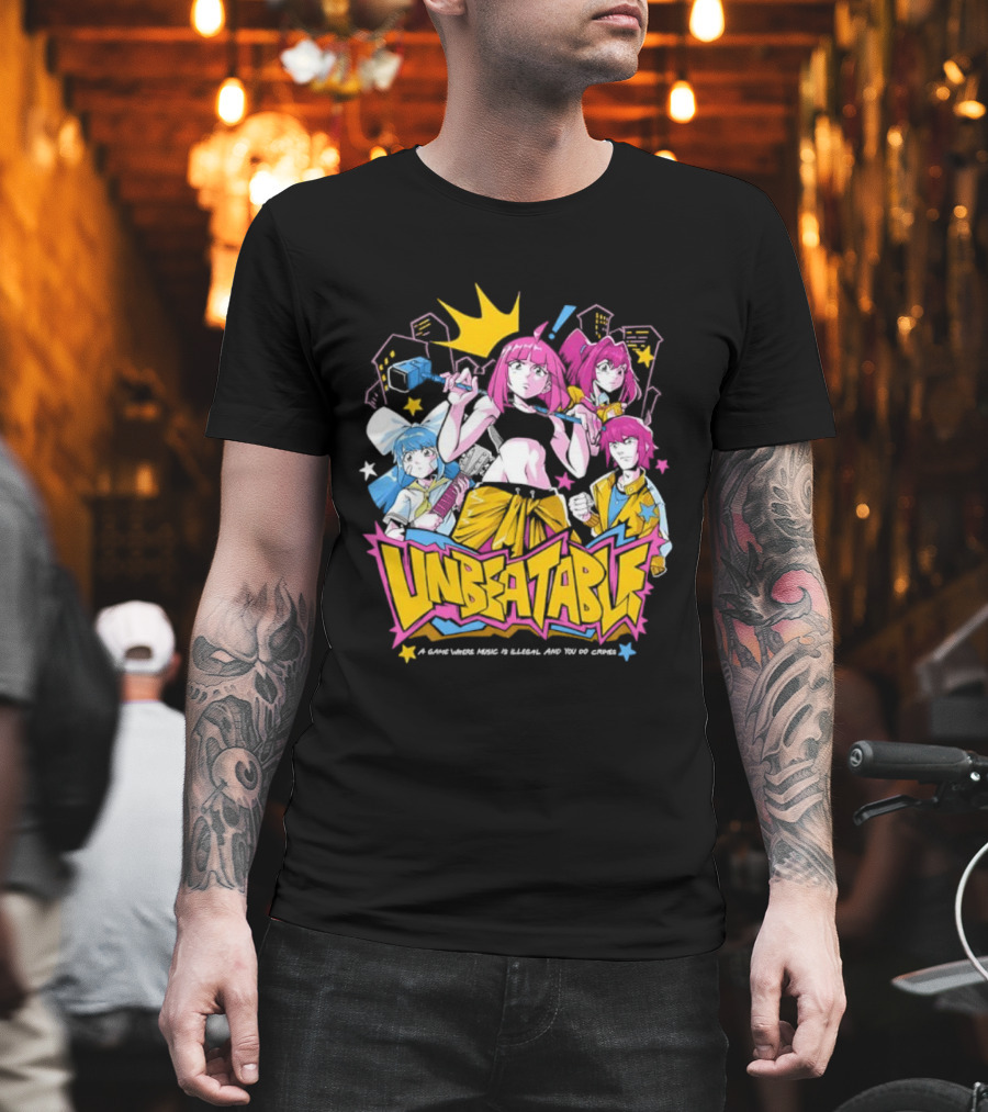 Unbeatable Rhythm Game A World Where Music Is Illegal T-Shirt