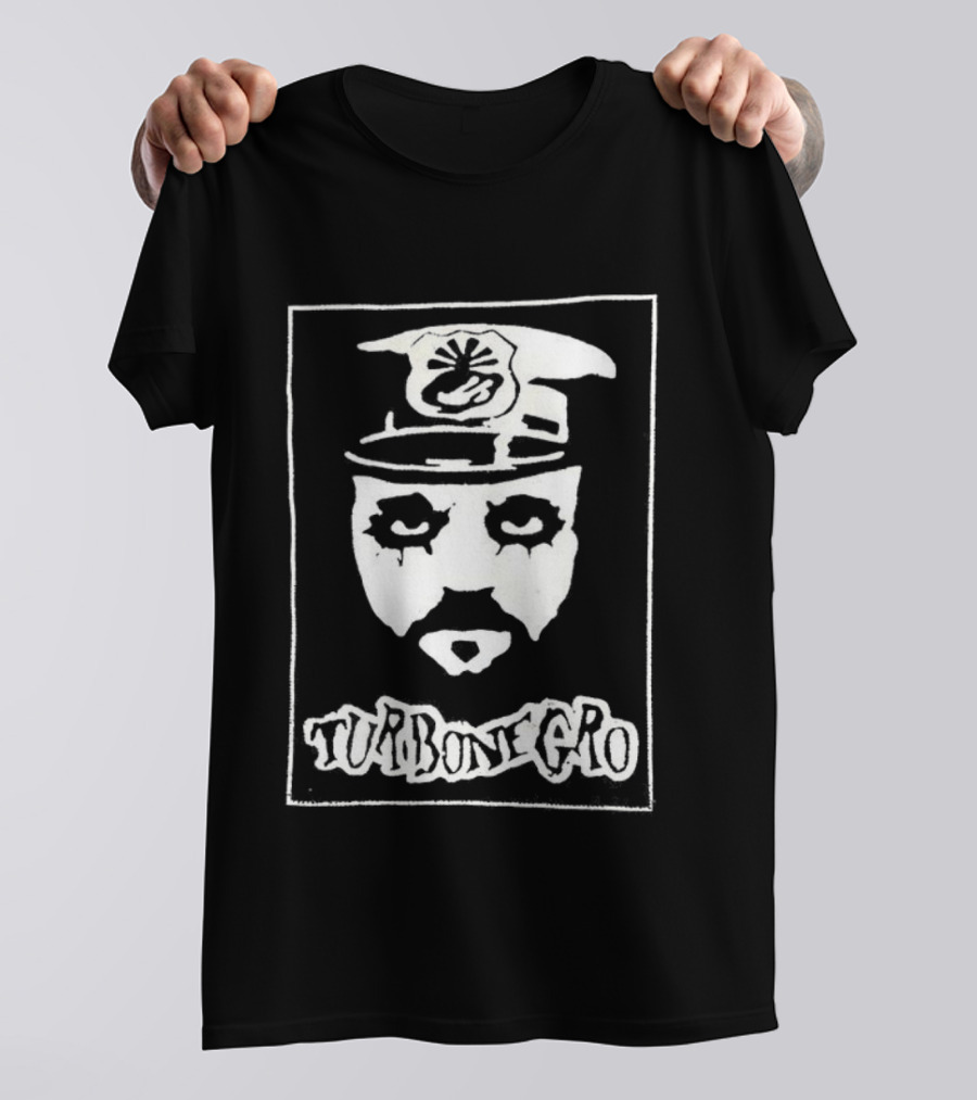 Hank Von Helvete Turbonegro Captain Portrait Punk Rock Style T-Shirt