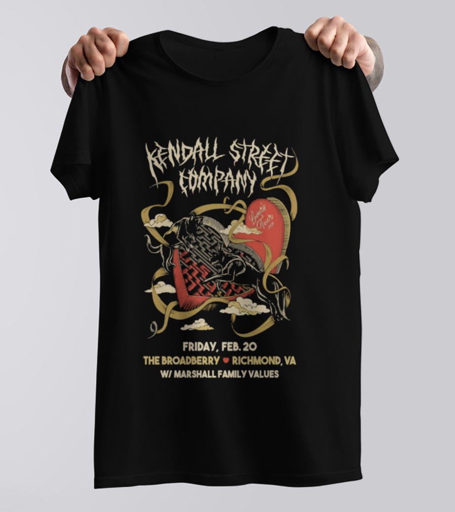 Kendall Street Company Feb 20 The Broadberry Richmond VA Marshall Family Values T-Shirt