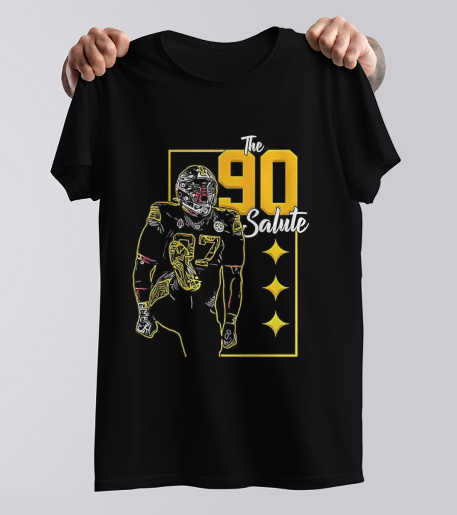 Pittsburgh Steelers J Watt The 90 Salute NFL T-Shirt