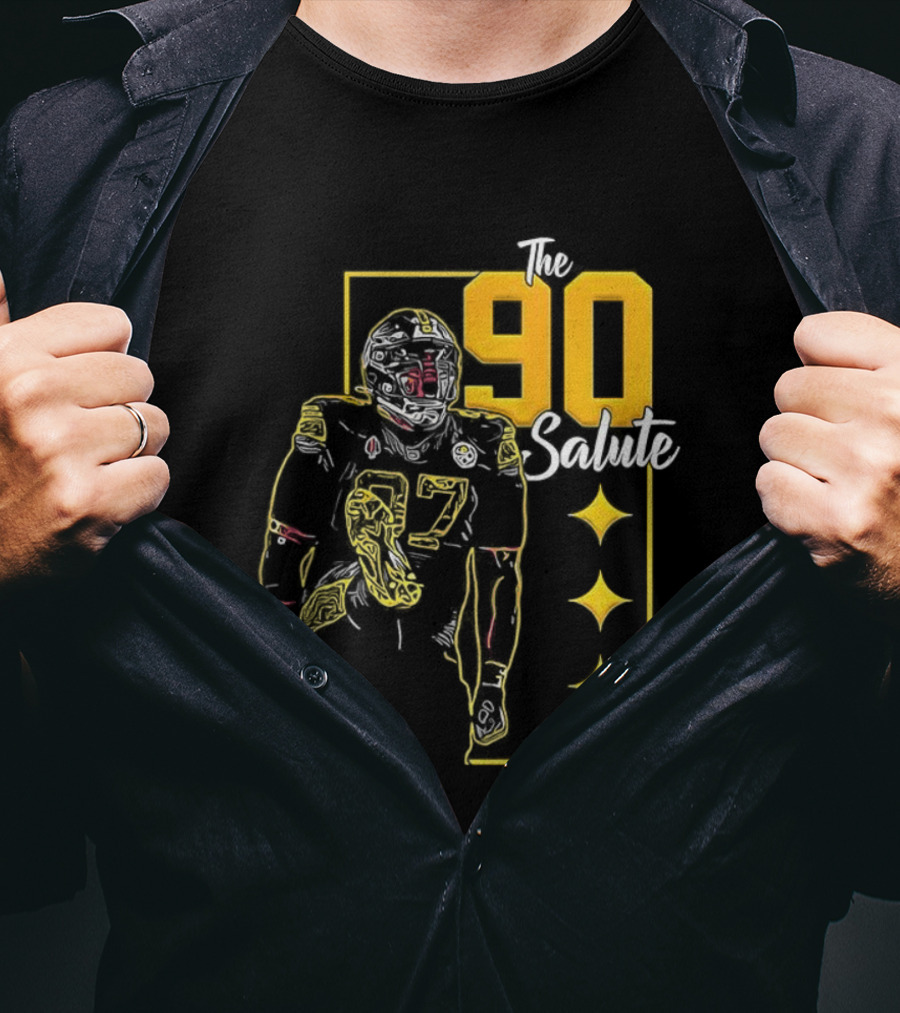 Pittsburgh Steelers J Watt The 90 Salute NFL T-Shirt