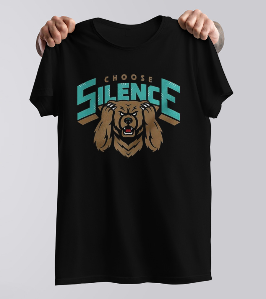Memphis Grizzlies Choose Silence Bear Logo T-Shirt