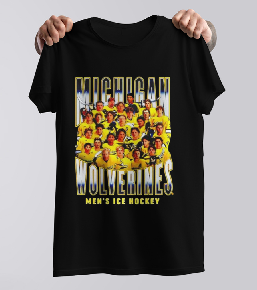 Michigan Wolverines Men's Ice Hockey Team 2025-2026 T-Shirt