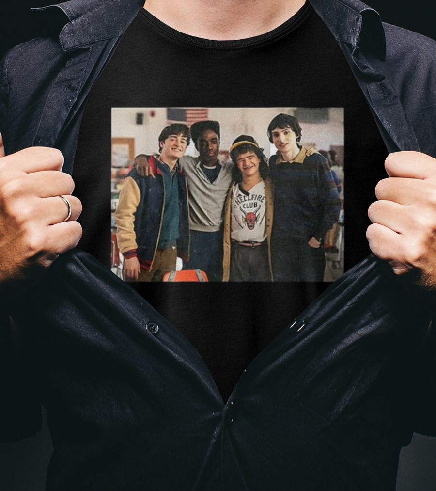 Stranger Things Will Byers Lucas Sinclair Dustin Henderson Mike Wheeler Hellfire Club The Party T-Shirt