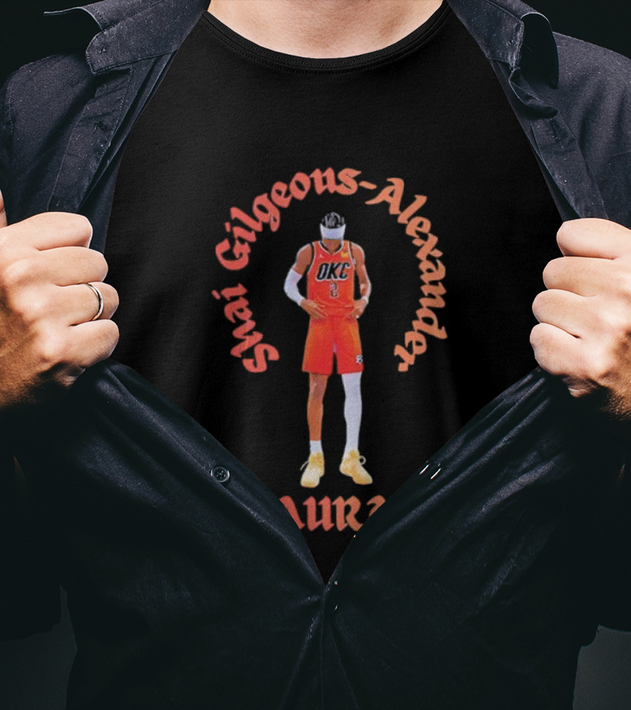 Shai Gilgeous-Alexander Aura Oklahoma City Thunder T-Shirt