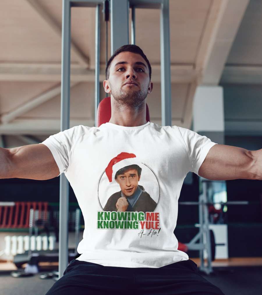 Knowing Me Knowing Yule Alan Partridge A-ha Christmas Santa Hat T-Shirt
