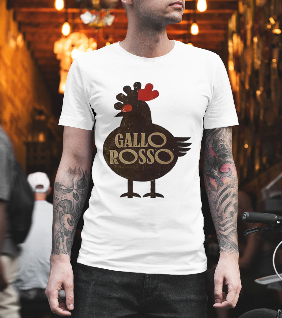 Gallo Rosso Heart Chicken T-Shirt