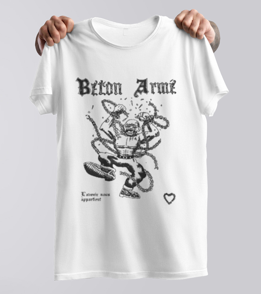 Béton Armé Crazy Skin Energetic Animation Bold Statement T-Shirt